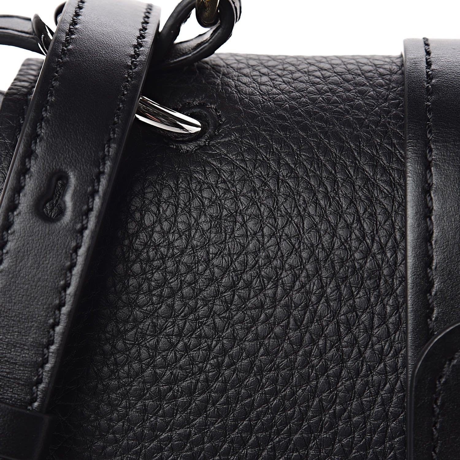 Chloe Shiny Grained Calfskin Small Aby Day Shoulder Bag Black 7 of 10