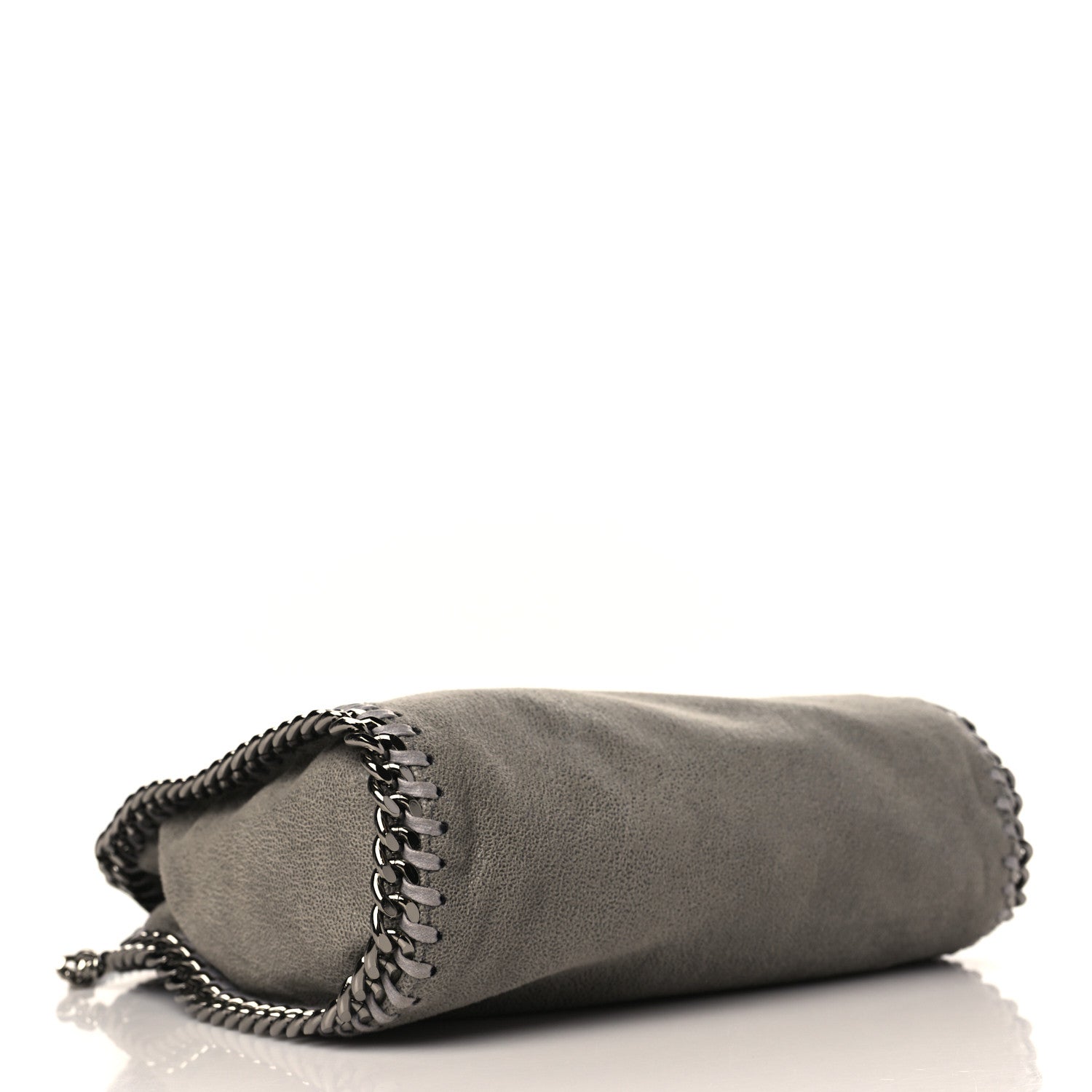 Stella McCartney Shaggy Deer Mini Falabella Fold Over Tote Light Grey 4 of 8
