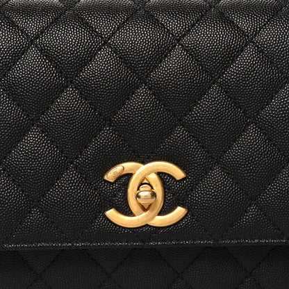 Chanel Caviar Quilted Small Coco Chain Handle Flap Black 8 of 11