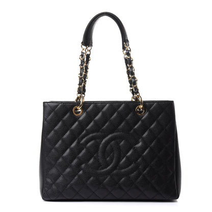Chanel Caviar Quilted Grand Shopping Tote GST Black 1 of 11