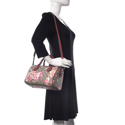 Gucci GG Supreme Monogram Blooms Small Boston Beige Multicolor Dry Rose 2 of 11