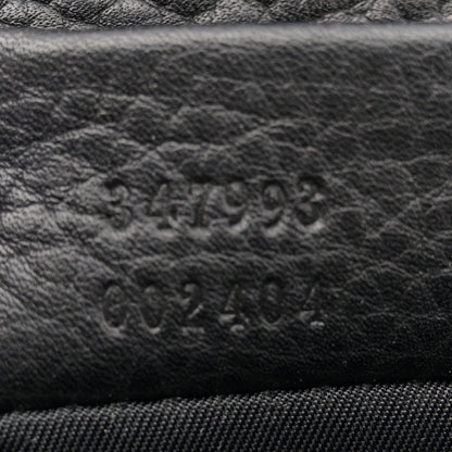 Gucci Pebbled Calfskin Soho Flap Belt Bag Black 7 of 13