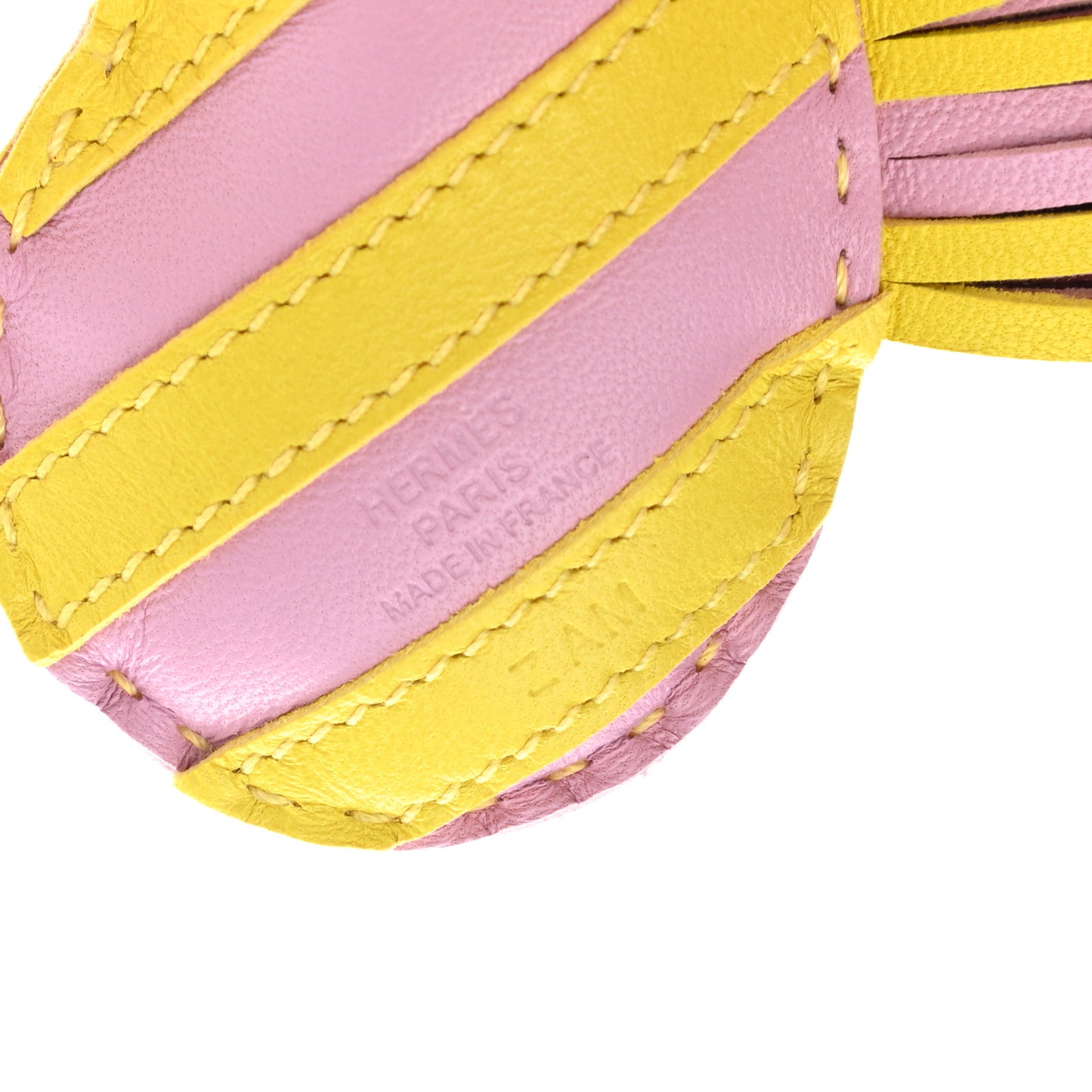 Milo Lambskin Geegee Savannah Bag Charm Mauve Sylvestre Jaune Citron
