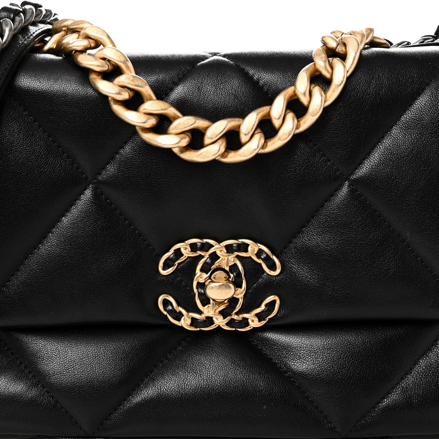 Chanel Lambskin Quilted Medium Chanel 19 Flap Black 8 of 10