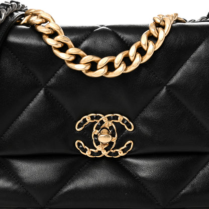 Chanel Lambskin Quilted Medium Chanel 19 Flap Black 8 of 10