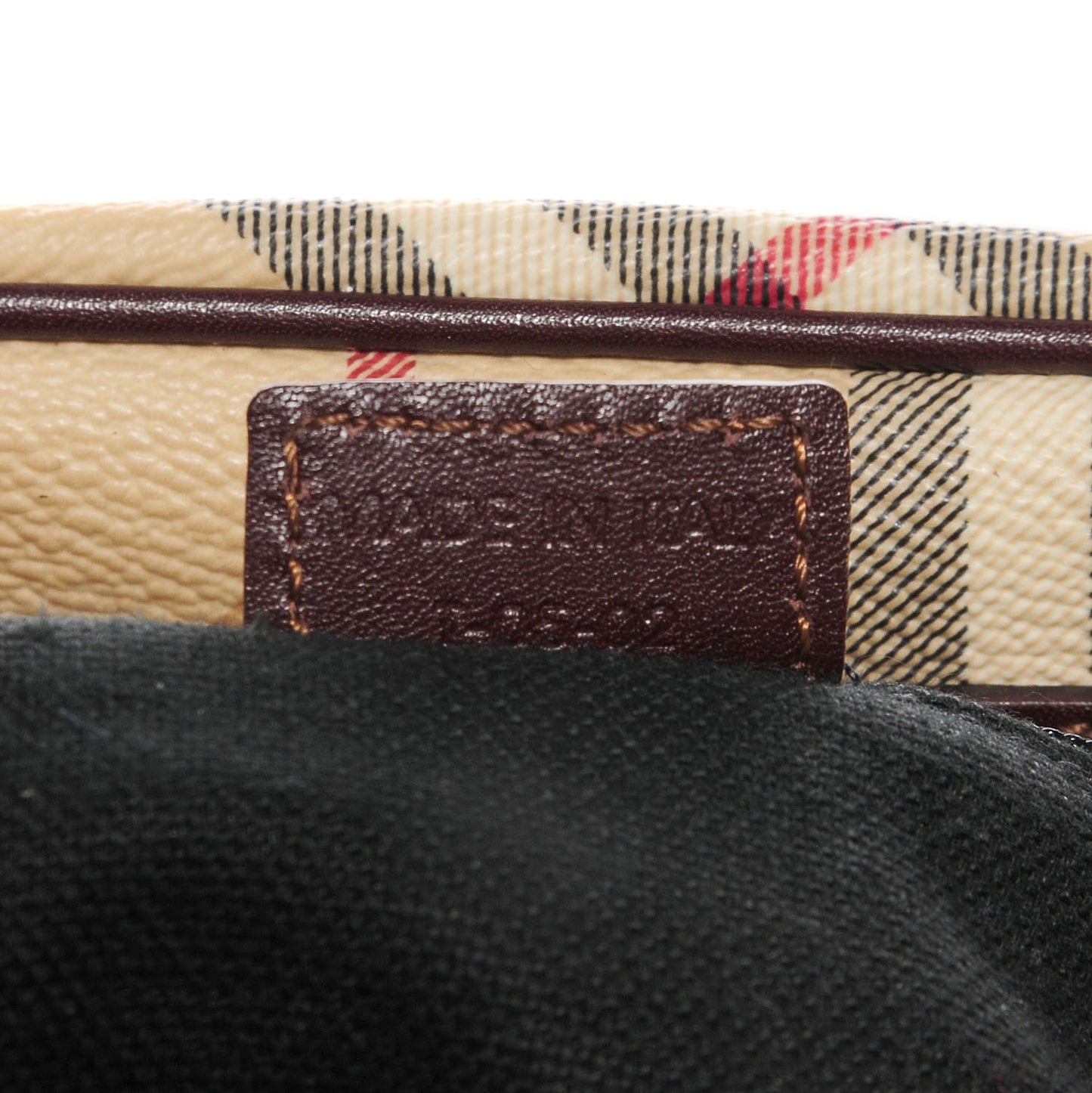 Haymarket Check Buckle Satchel Brown