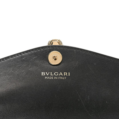 Bulgari Calfskin Serpenti Forever Chain Wallet Black 6 of 10