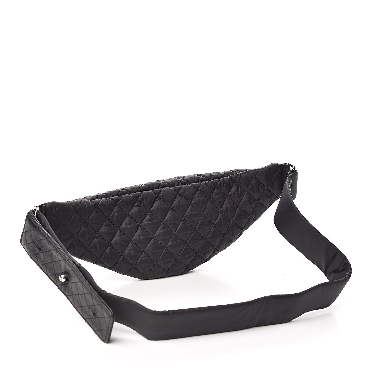 Chanel Nylon Quilted Waist Bag Black 3 of 10