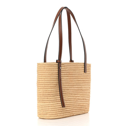 Loewe Raffia Small Square Basket Tote Bag Natural 3 of 15