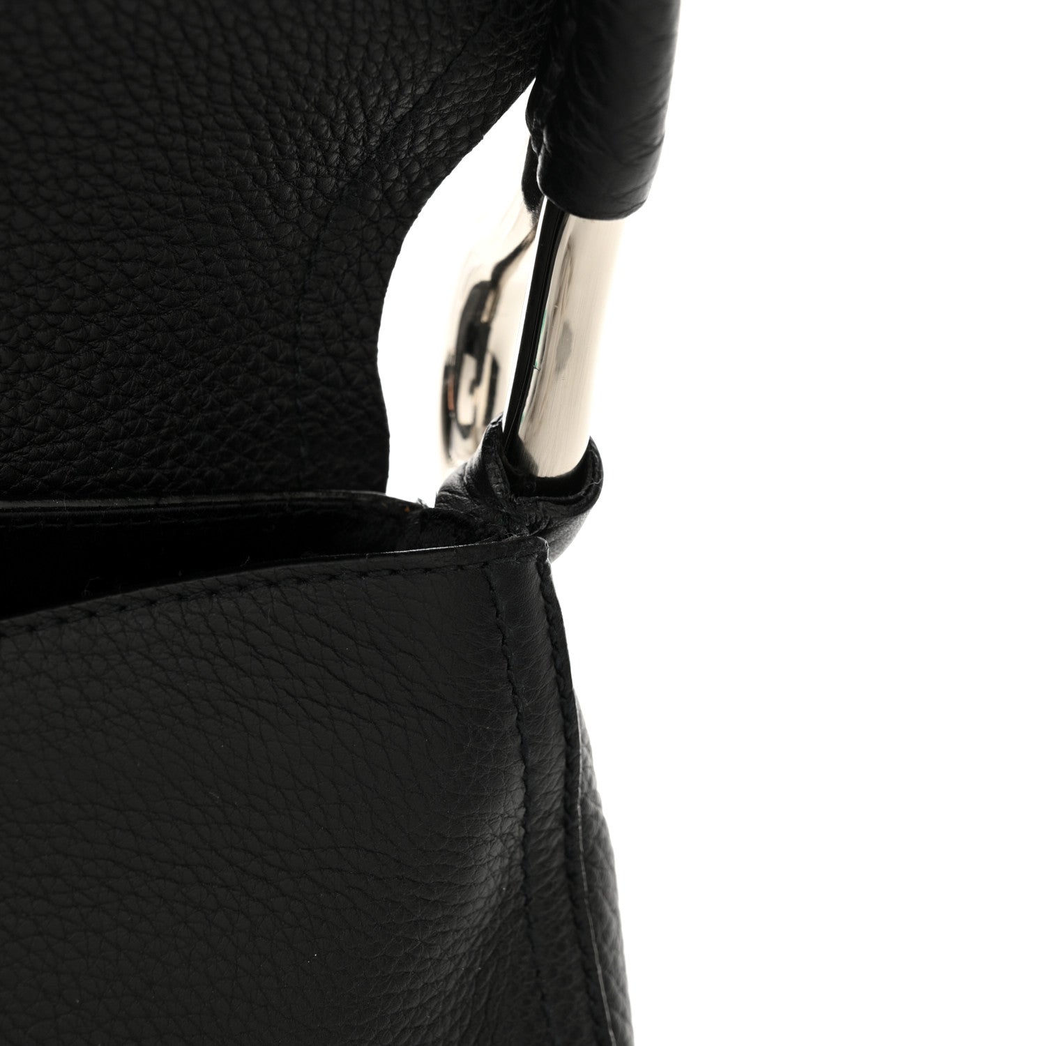 Prada Vitello Daino Swing Flap Shoulder Bag Black 10 of 13