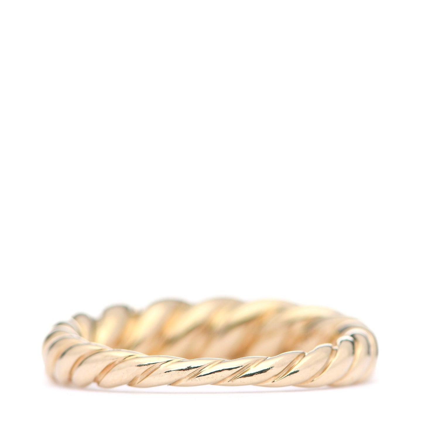 18K Yellow Gold Pure Form Cable Stack Ring 57 8