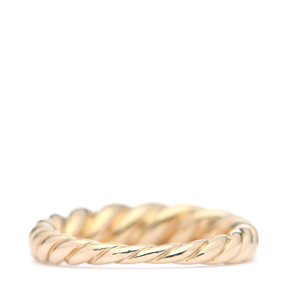 David Yurman 18K Yellow Gold Pure Form Cable Stack Ring 57 8 3 of 4
