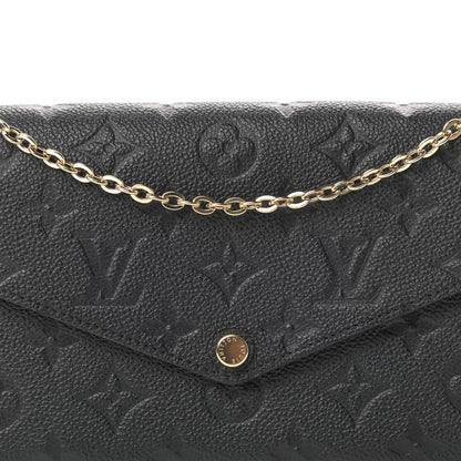 Louis Vuitton Empreinte Pochette Felicie Chain Wallet Black 7 of 11