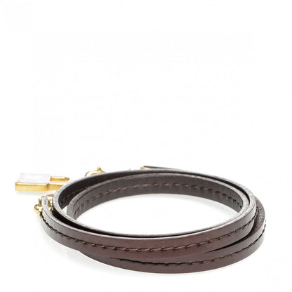 Louis Vuitton Patent Commit Wrap Bracelet Amarante 3 of 5