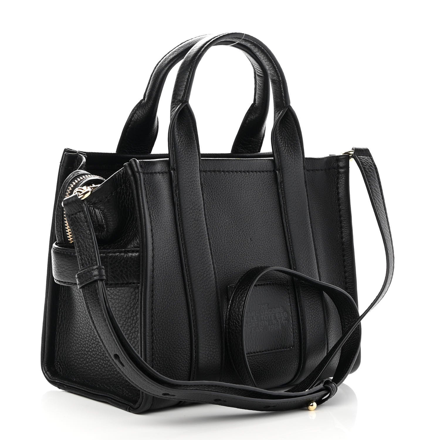 Marc Jacobs Grained Calfskin Small The Tote Bag Black 3 of 10
