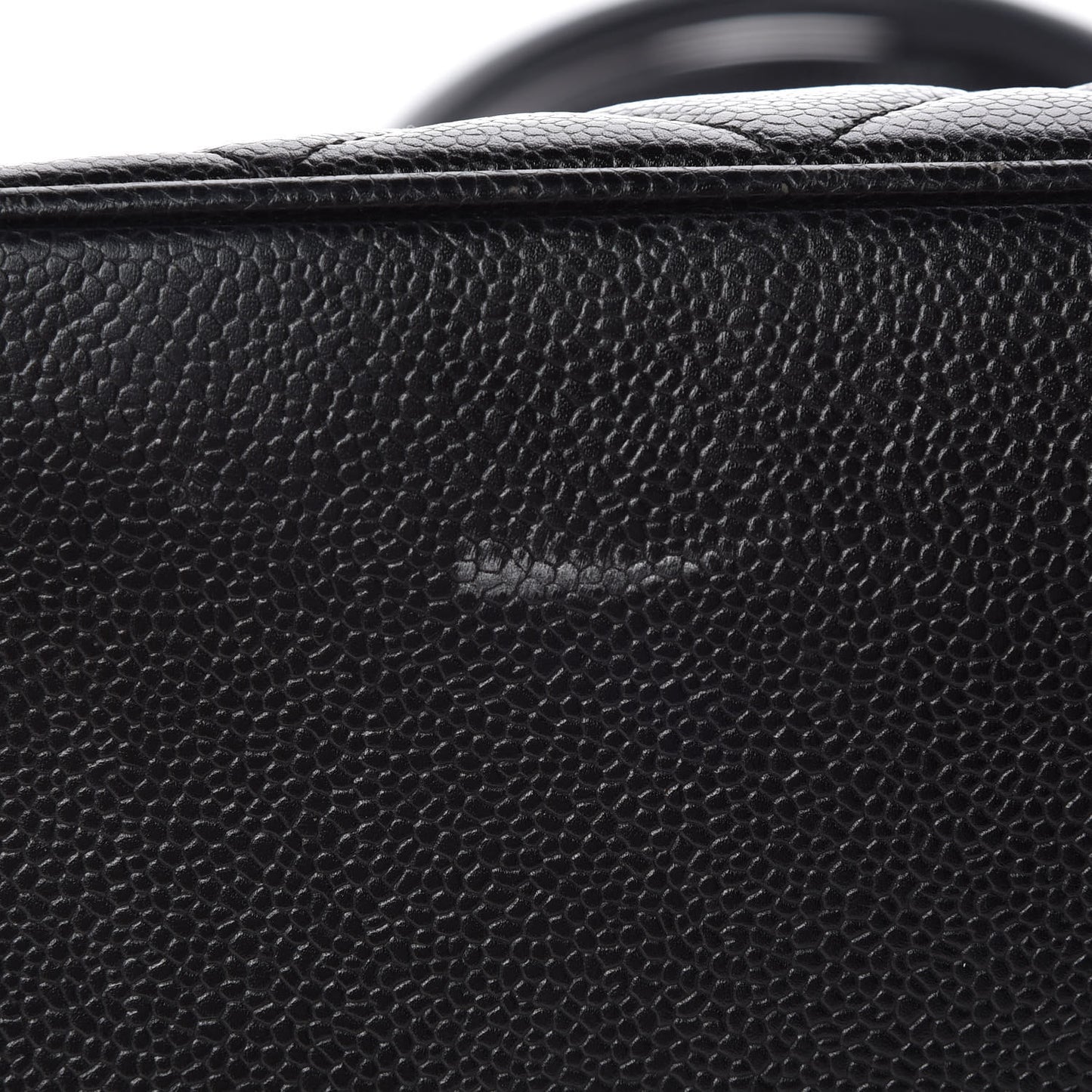 Caviar Quilted Medallion Tote Black