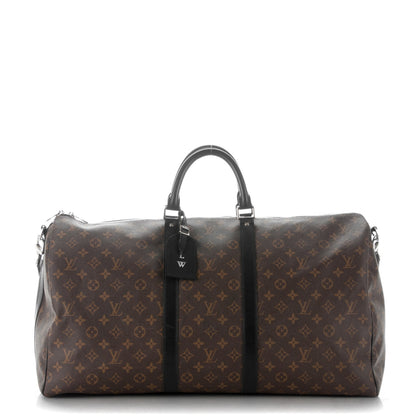 Louis Vuitton Monogram Macassar Keepall Bandouliere 55 1 of 8