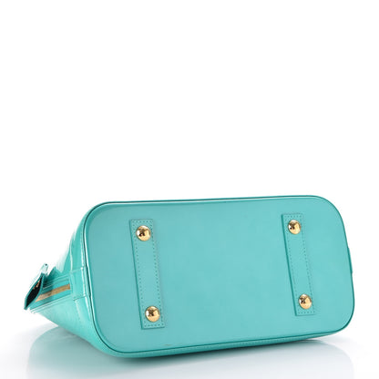 Louis Vuitton Vernis Alma PM Blue Lagon 4 of 10