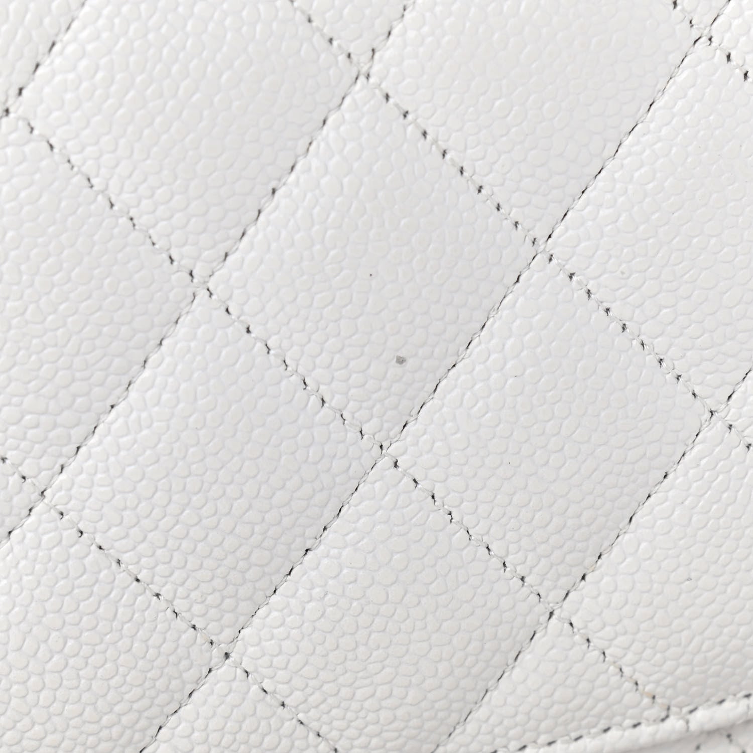 Chanel Caviar Quilted Medium Double Flap White 10 of 10