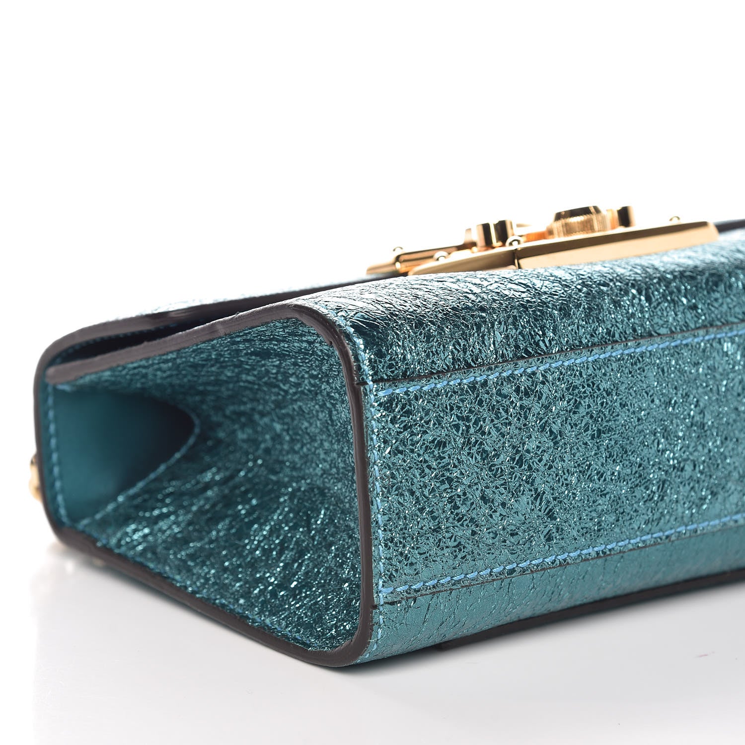 Gucci Galassia Small Padlock Shoulder Bag Turchese 5 of 9