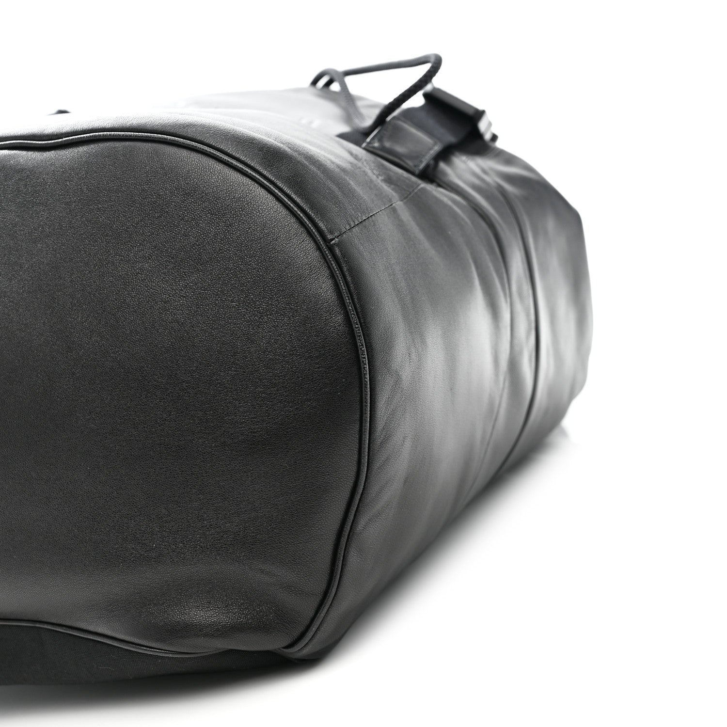 Saint Laurent Lambskin Logo Debossed Backpack Black 10 of 10