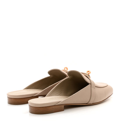 Hermes Calfskin Oz Mules 38 Blanc Gomme 4 of 9