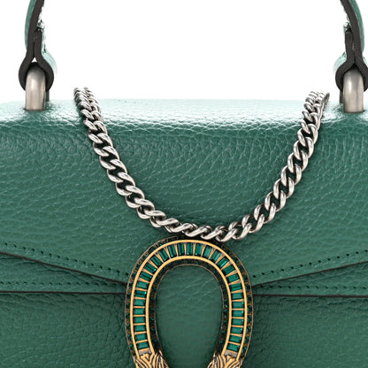 Gucci Dollar Calfskin Crystal Mini Dionysus Top Handle Bag Emerald 8 of 10