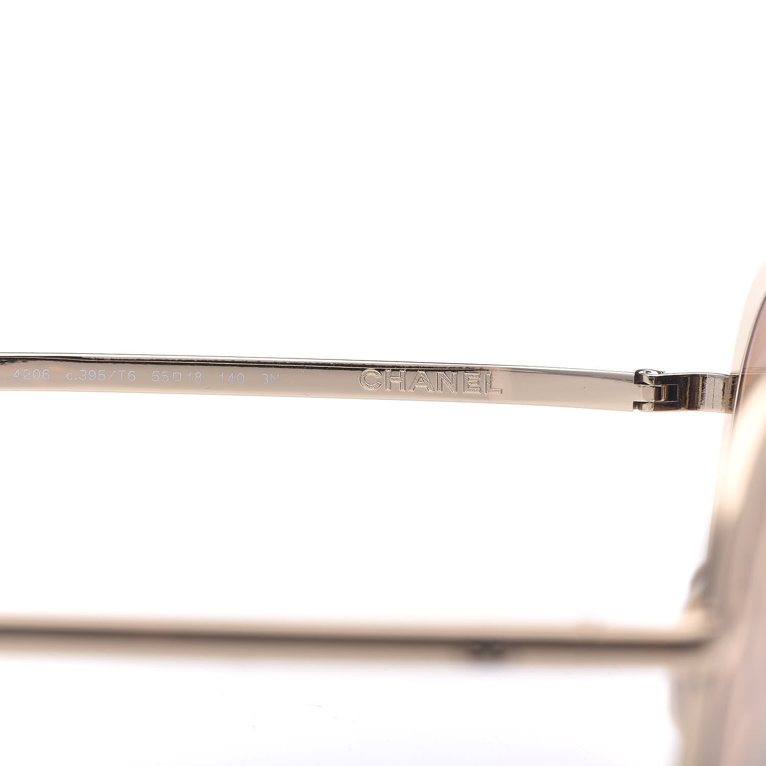 Chanel Round Mirror Sunglasses 4206 Gold 5 of 7