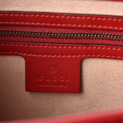Gucci Calfskin Sylvie Web Small Queen Margaret Top Handle Bag Blue Agata Hibiscus Red Mystic White Sugar Pink 6 of 10