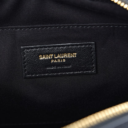 Saint Laurent Calfskin Matelasse Monogram Lou Camera Bag Dark Smog 6 of 12