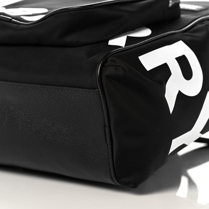 Burberry Nylon Logo Print Backpack Black 9 of 9