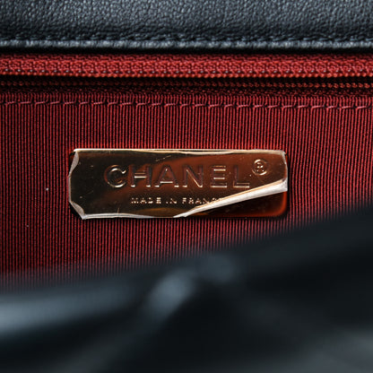 Chanel Goatskin Quilted Large Chanel 19 Flap Black 6 of 9