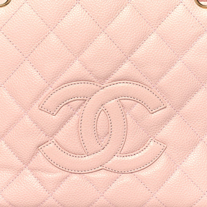 Chanel Caviar Quilted Petit Timeless Shopping Tote PTT Pink 8 of 11