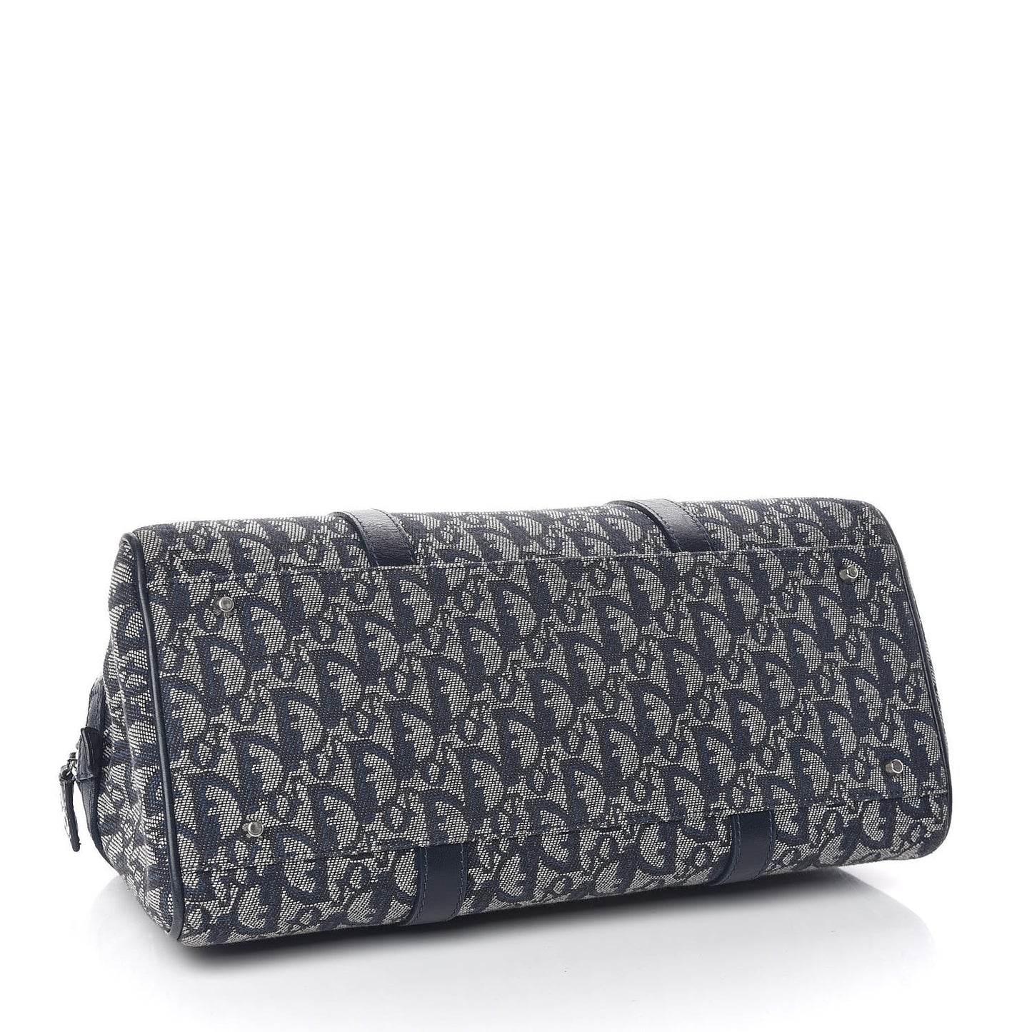 Denim Monogram Charms Shoulder Bag Blue