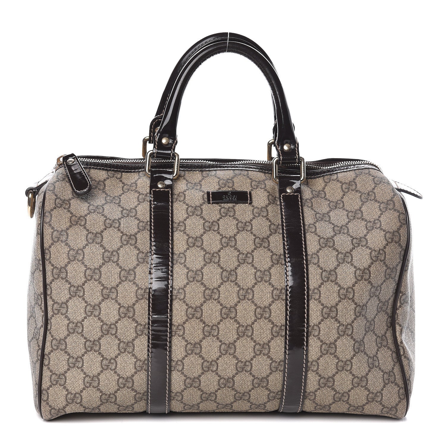 Gucci GG Plus Monogram Medium Joy Boston Dark Brown 1 of 10