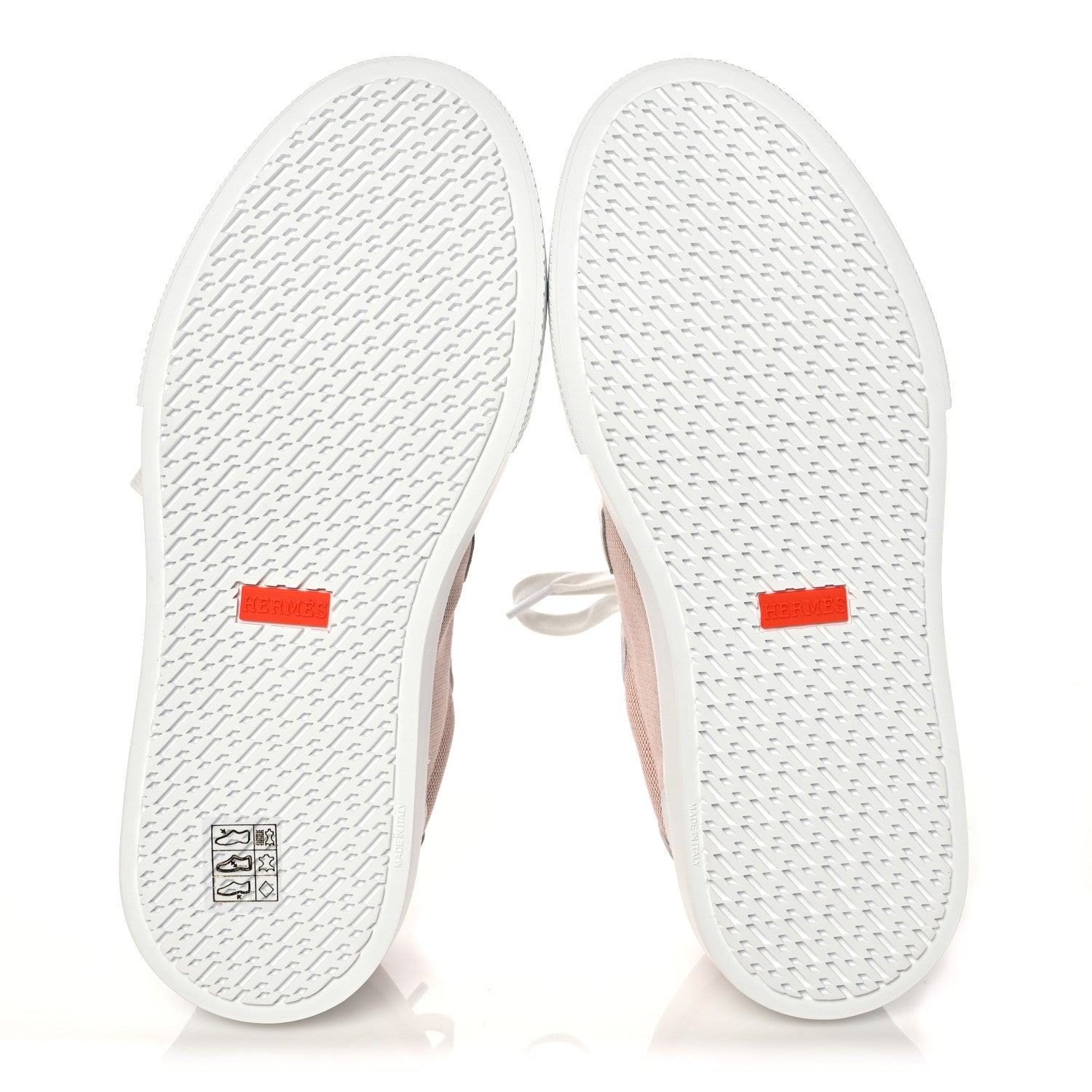 Hermes Calfskin Canvas Day Sneakers 38.5 Framboise White 5 of 8