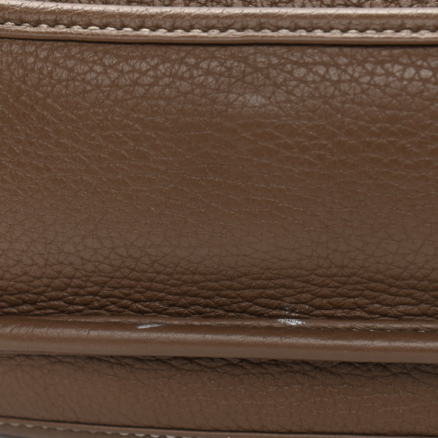 Hermes Taurillon Clemence Evelyne III PM Etoupe 11 of 12
