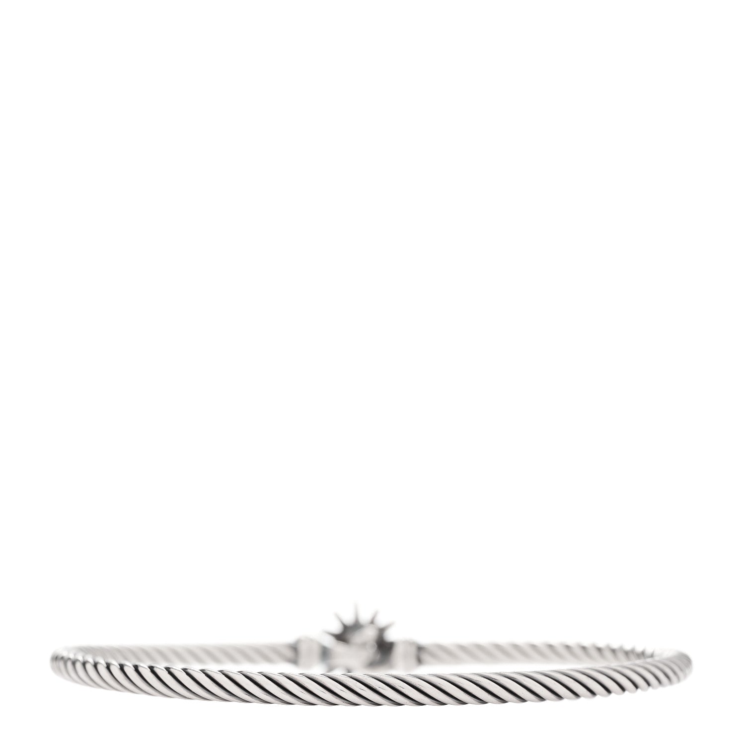 David Yurman Sterling Silver Diamond Starburst Bracelet 3 of 5