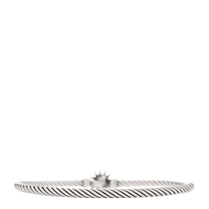 David Yurman Sterling Silver Diamond Starburst Bracelet 3 of 5