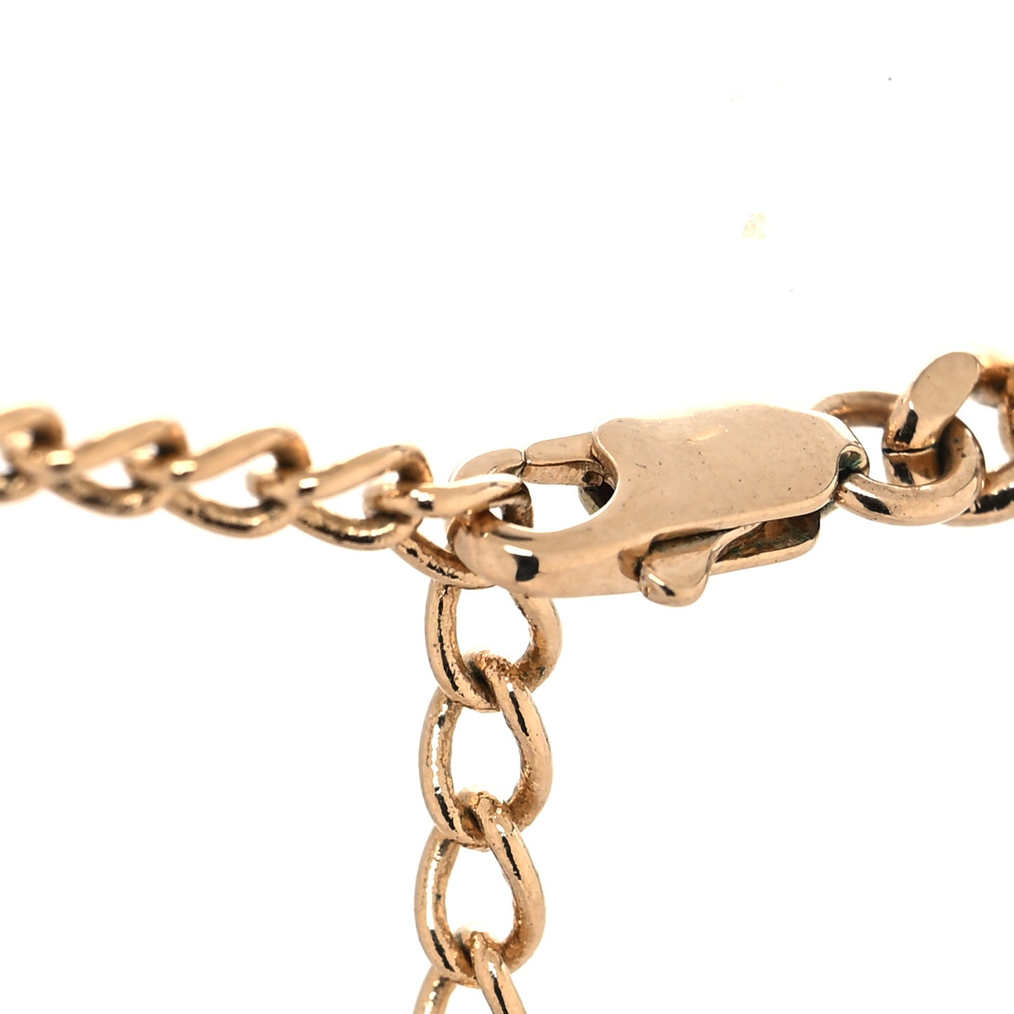 Logo Tag Necklace Gold