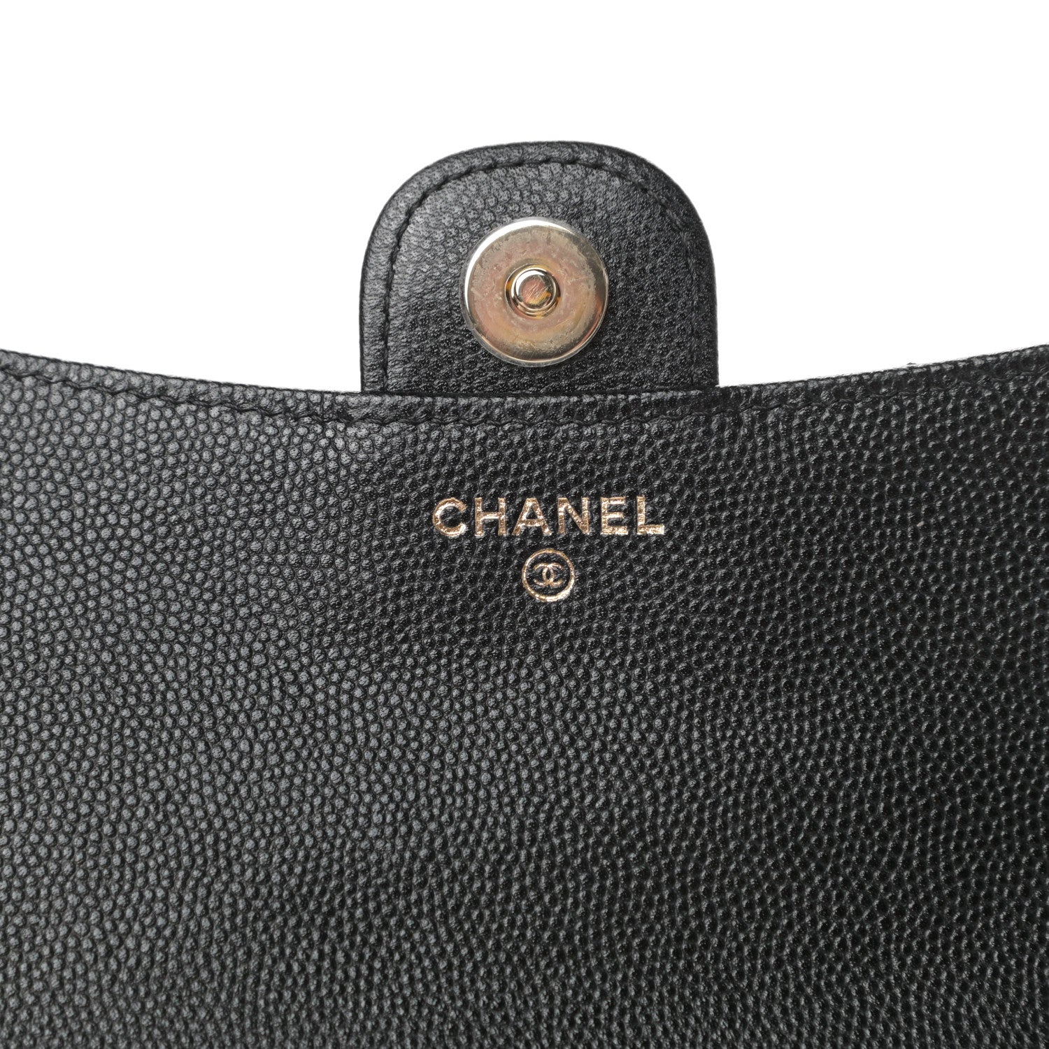 Chanel Caviar Quilted Flap Phone Holder With Chain Black 6 of 13