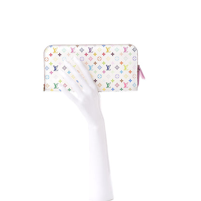 Louis Vuitton Monogram Multicolor Insolite Wallet White Litchi 2 of 8