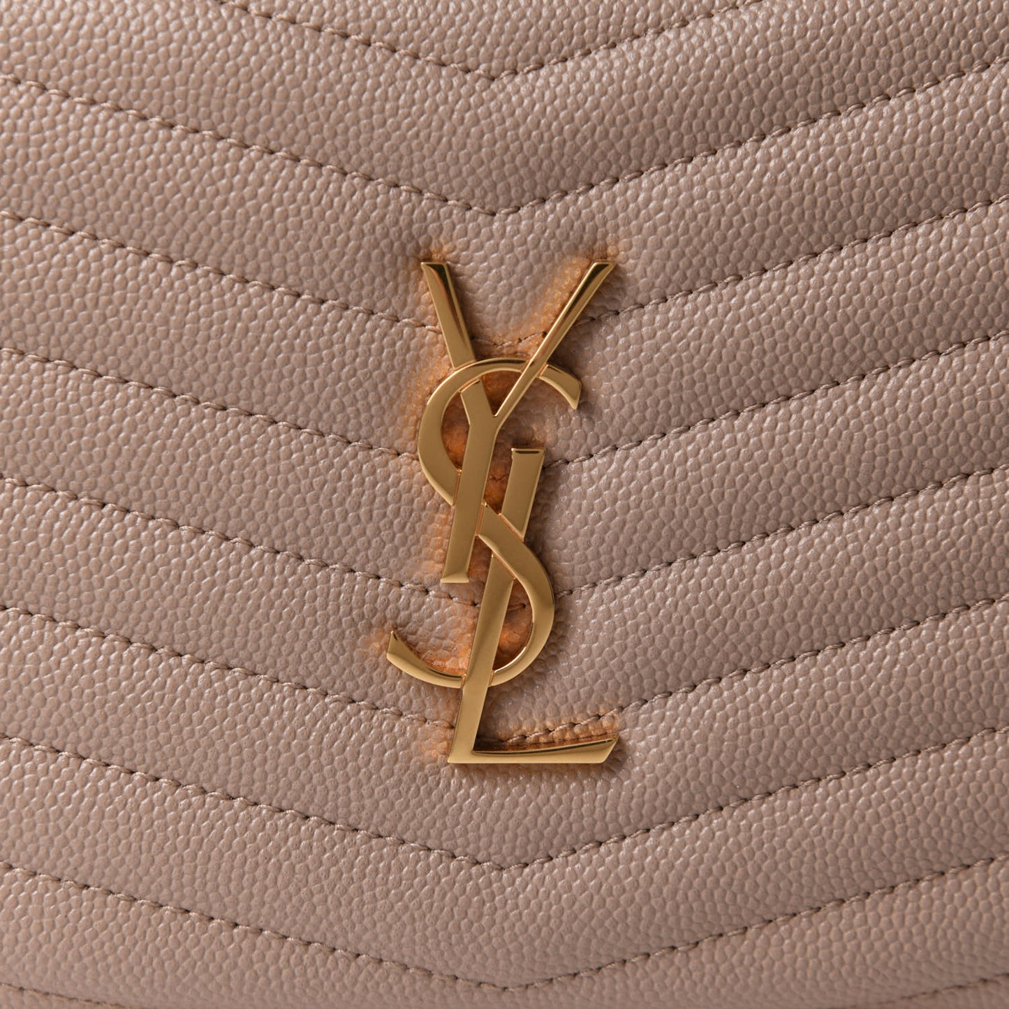 Grain De Poudre Matelasse Monogram Mini Lou Camera Bag Dark Beige