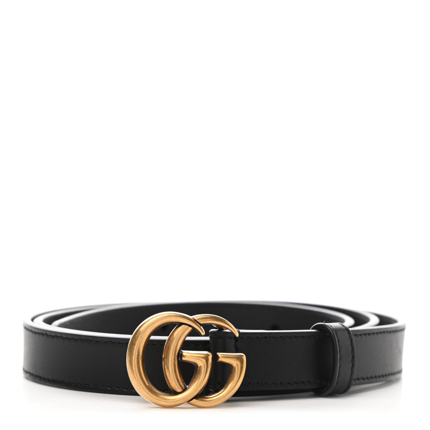 Calfskin Double G 20mm Belt 105 42 Black