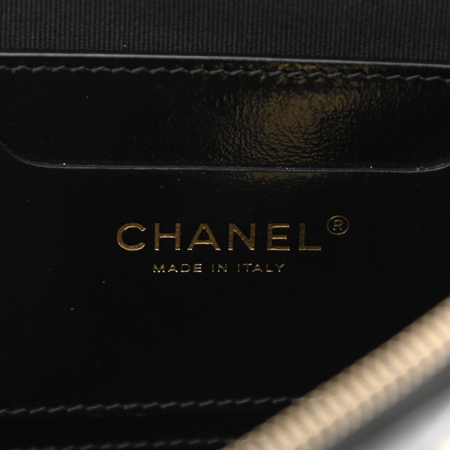 Shiny Calfskin My Pocket Backpack Black