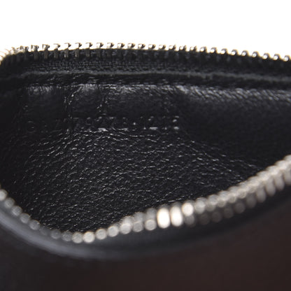 Saint Laurent Grained Calfskin 5 Fragments Zip Pouch Card Holder Black 5 of 8