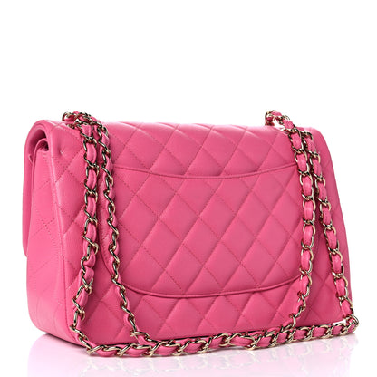 Chanel Caviar Quilted Jumbo Double Flap Pink 3 of 10