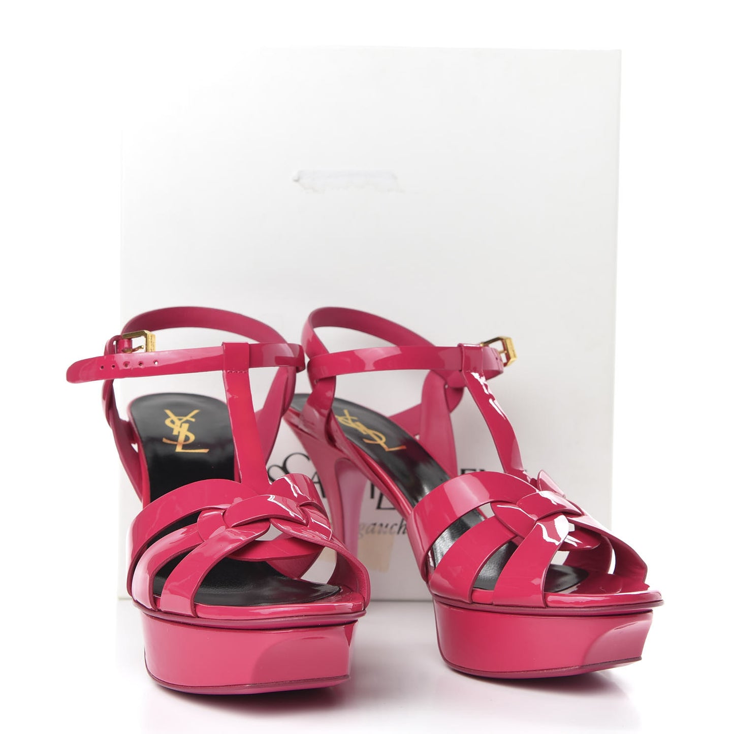 Patent Tribute 75 Platform Sandals 38.5 Bubble Gum