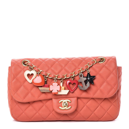 Chanel Lambskin Quilted Medium Cruise Charm Flap Red 1 of 10