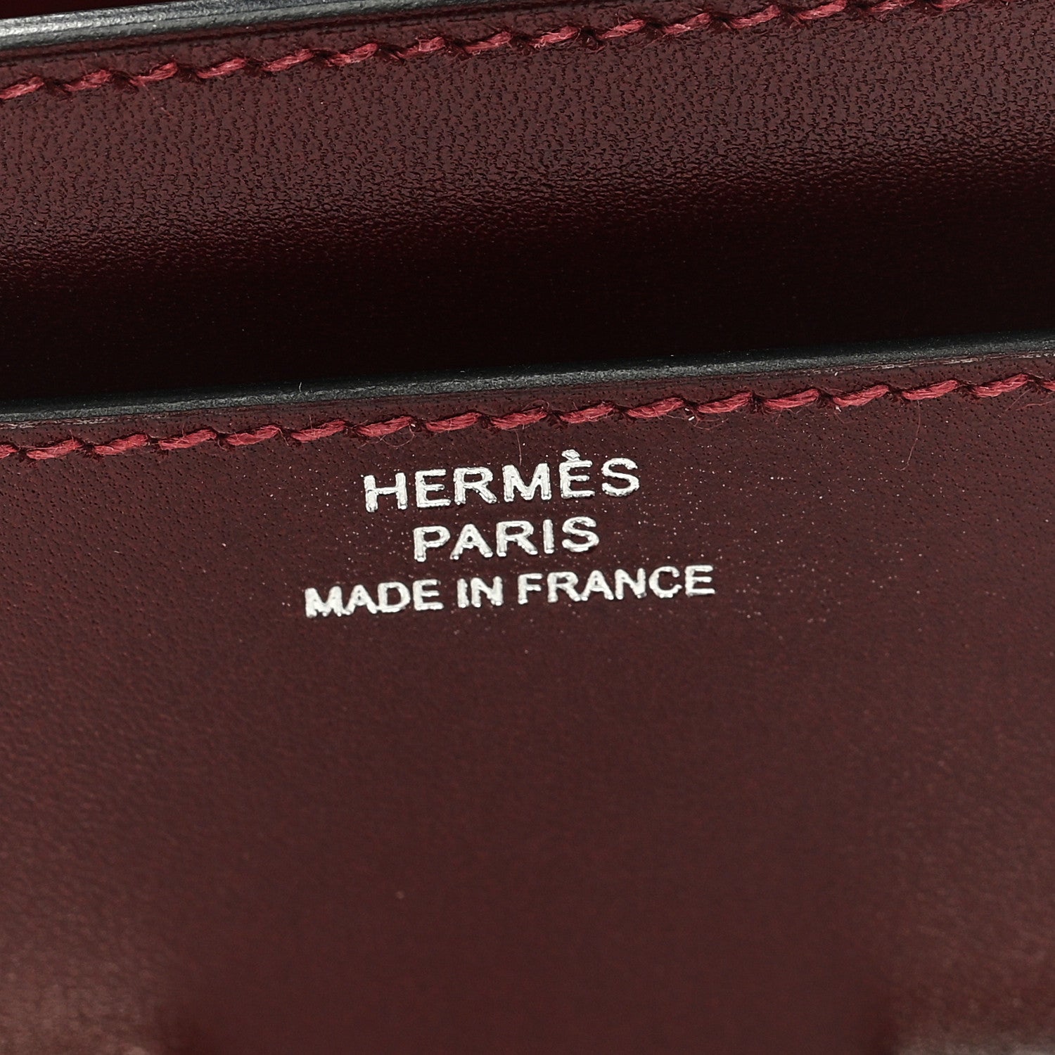 Hermes Tadelakt Constance Long Wallet Rouge H 6 of 6